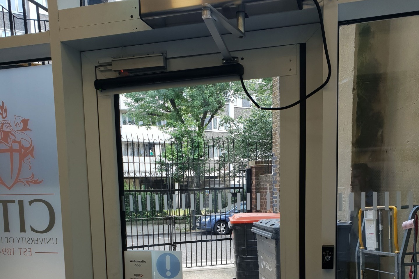 Automated external door
